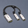 800G OSFP 8x 100G PAM4 to 2x 400G QSFP112 4x 100G PAM4 Passive Breakout DAC, 2m (7ft) - ATL Optics