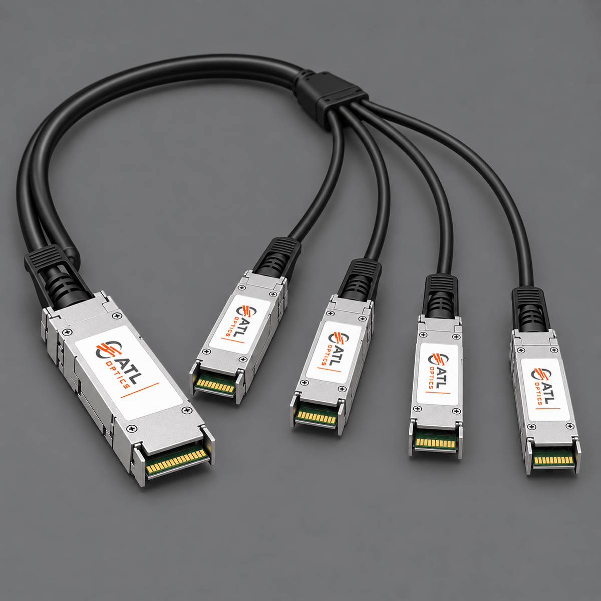 40G QSFP+ to 4x10G SFP+ Passive Direct Attach Copper Breakout Cable - ATL Optics