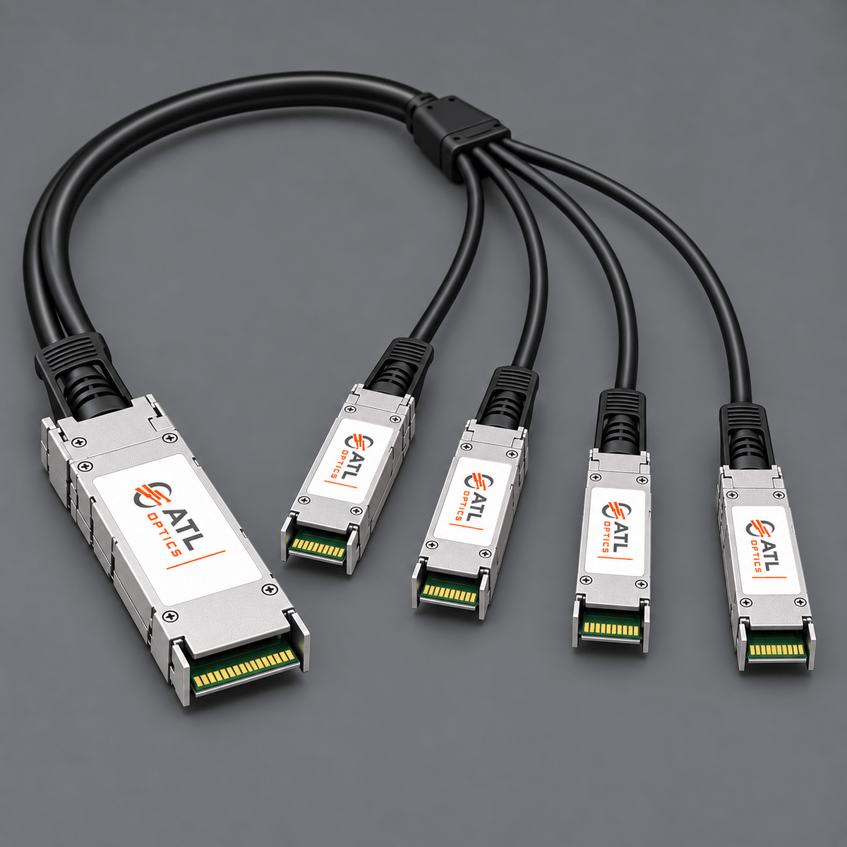 100GBASE QSFP28 4x 25G NRZ InfiniBand EDR AOC, 10m (33ft) - ATL Optics